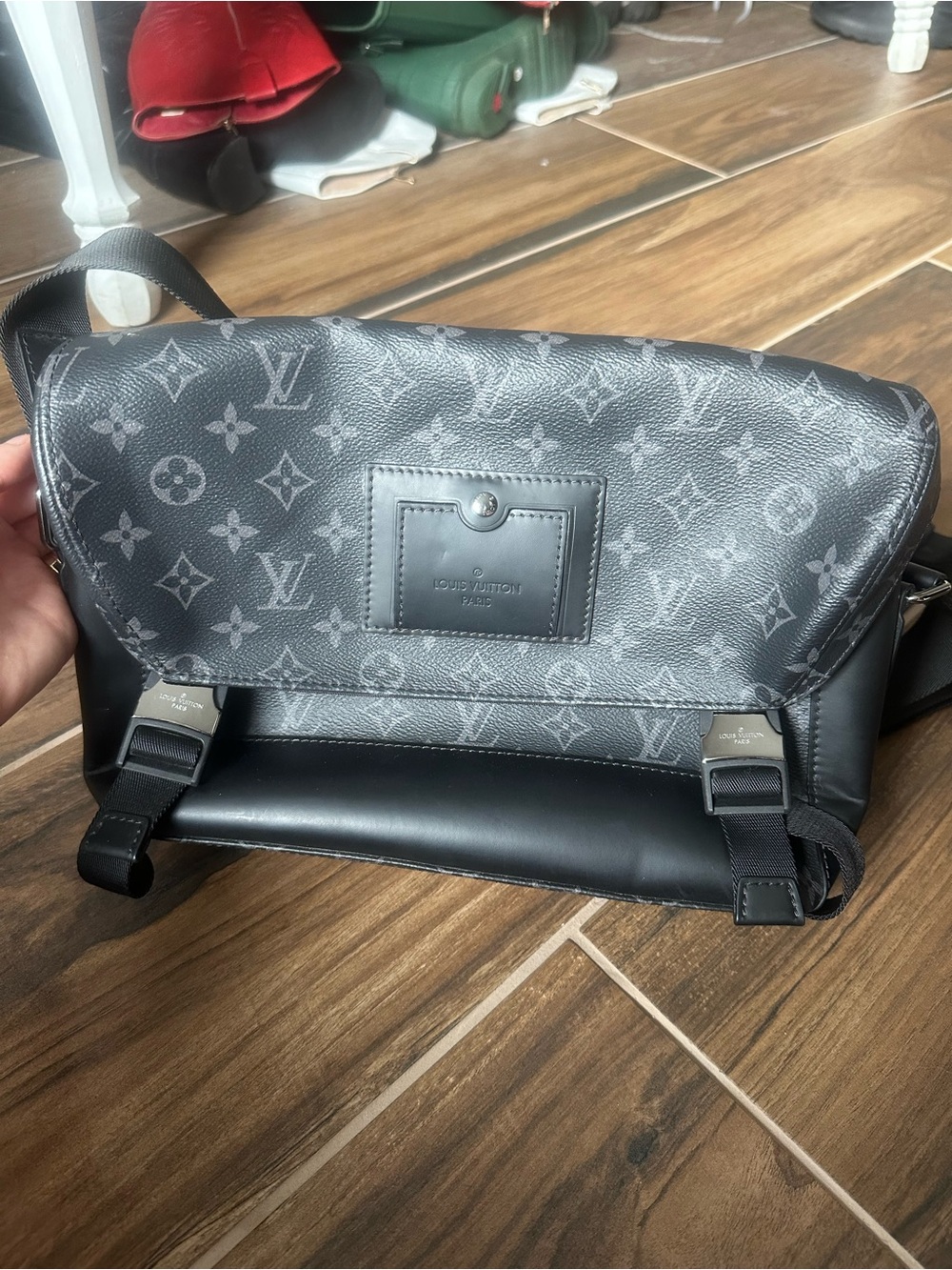 Louis Vuitton Black Monogram Messenger Bag - Eclipse Canvas